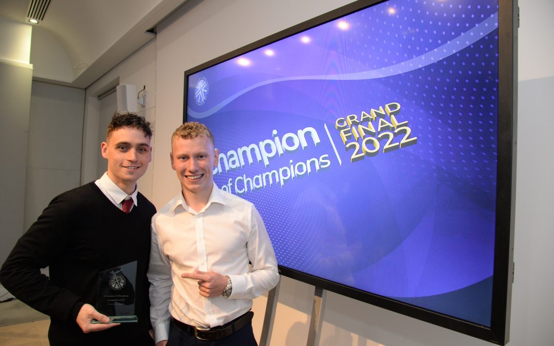 ENGINEERING STUDENTS FROM QUEEN’S UNIVERSITY BELFAST WIN THE ENTERPRISE AWARD IN THE EIBF 2022 CHAMPION OF CHAMPIONS COMPETITION